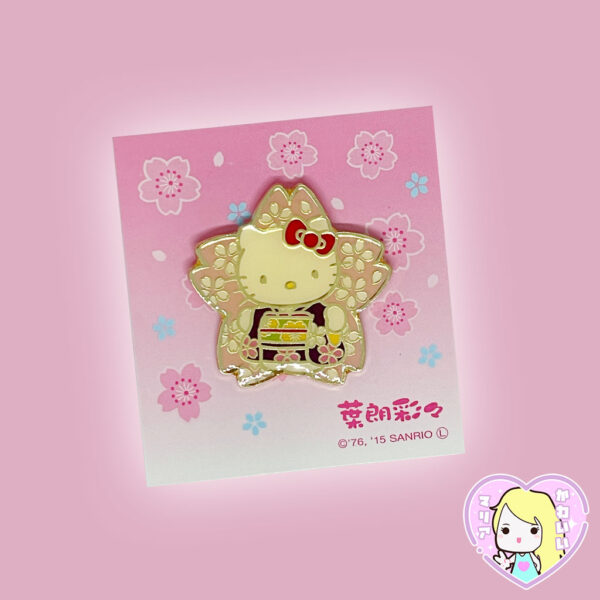 Pin Prendedor Sakura Hello Kitty Dorado