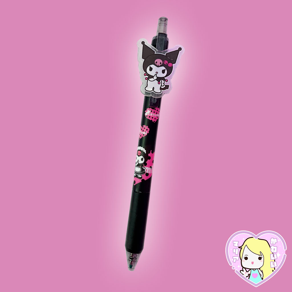 Lápiz Gel Negro Kuromi Acid Cherry