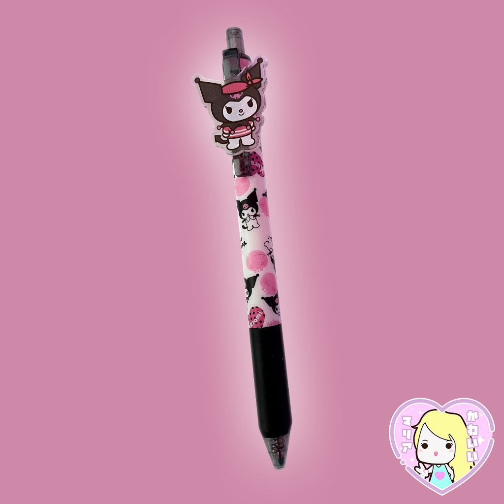 Lápiz Gel Negro Kuromi Pirata