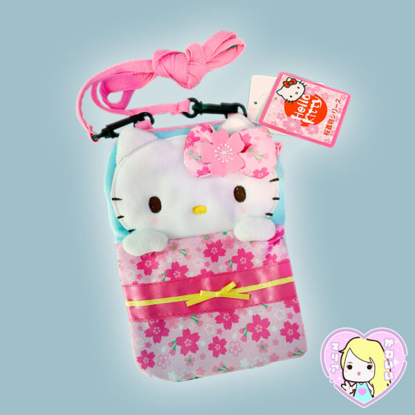 Hyokkori pocket Hello Kitty Sakura Celeste