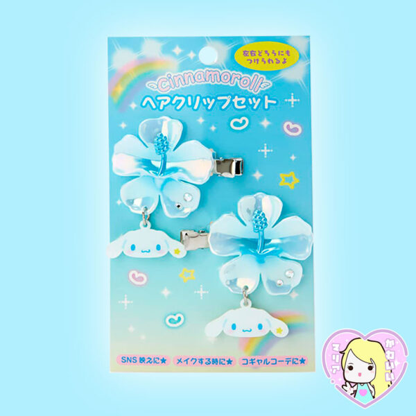 Set Hair Clip Pinches para el cabello Sanrio Tokimeki Heisei Kogal ~ Cinnamoroll