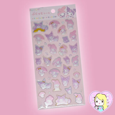 Set Stickers 3D Sanrio ~ My Melody & Kuromi