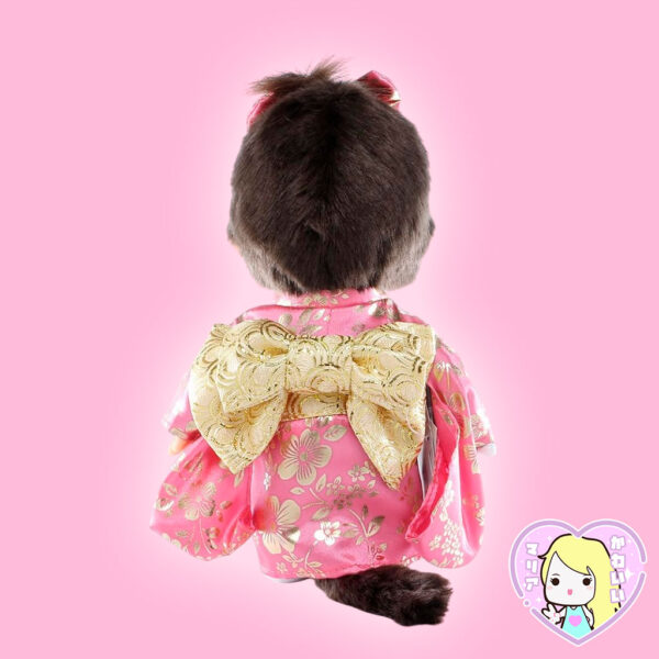 Peluche Monchhichi Girl Japanese Outfit Limited Edition - Imagen 2