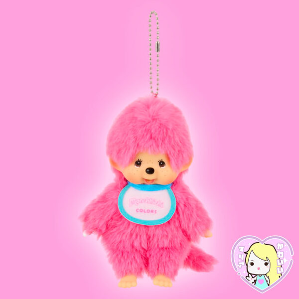 Plushy Strap Monchhichi Colors ~ Berry Pink