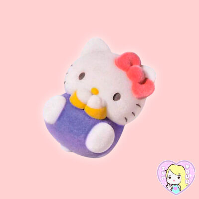 Gashapon Sanrio Characters Yawamocchi Flocked Ver. ~ Hello Kitty
