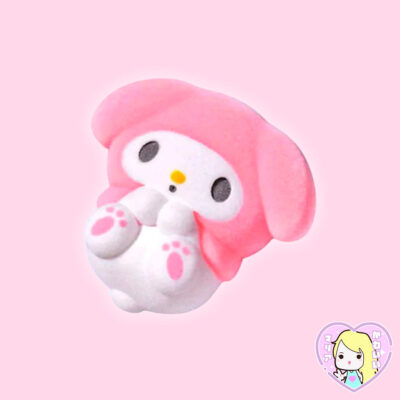 Gashapon Sanrio Characters Yawamocchi Flocked Ver. ~ My Melody