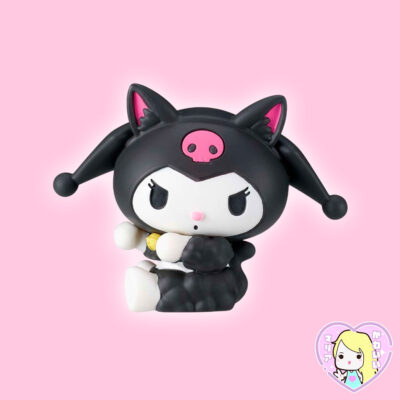 Gashapon Sanrio Characters Kuromi & Badtz-Maru My Color Figure ~ Kuromi Kuro Neko