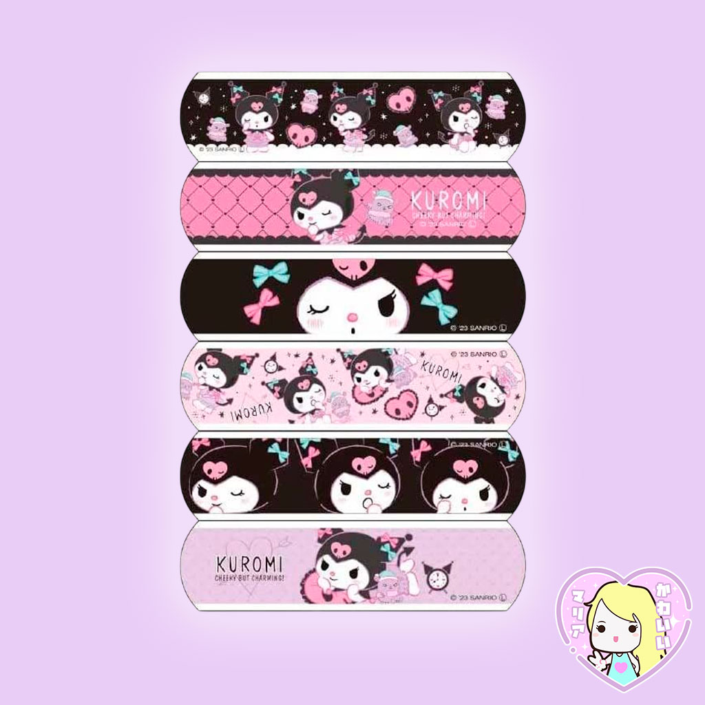 Parche Curitas Banditas Adhesivas Sanrio Characters ~ Kuromi - Imagen 3