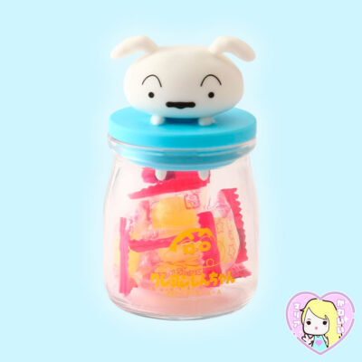 Frasco de vidrio con dulces ~ Candy Bottle Crayon Shin-Chan ~ Shiro