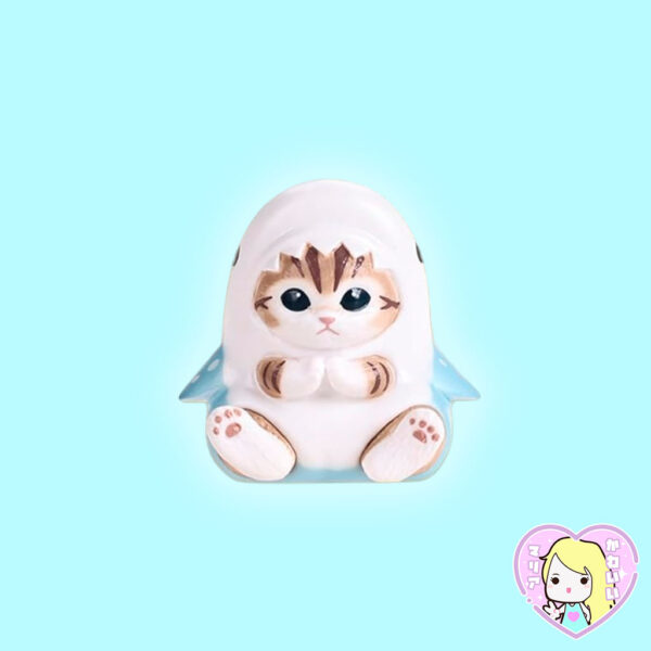 Japan Mofusand Cat in a Box Ocean Series Digital Clock Figure - Whale