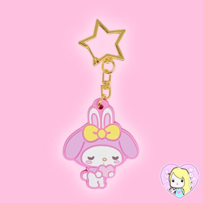 Alternative view of Llavero Rubber Mascot 50 Anniversary ~ Ribbon My Melody