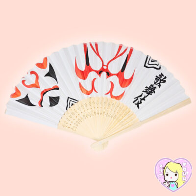 Abanico Tradicional Japonés ~ Kabuki