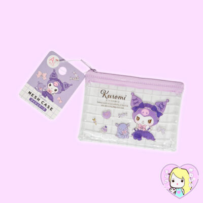 Estuche Mini Mesh Case Sanrio Characters ~ Kuromi & Baku