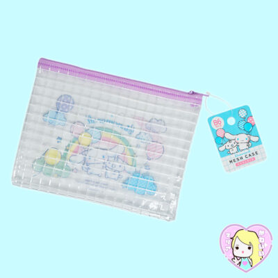 Alternative view of Estuche Mesh Case Sanrio Characters ~ Cinnamoroll & Milk