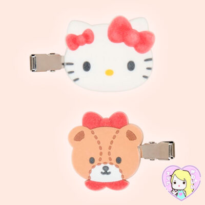 Alternative view of Set Hair Clip Pinches para el cabello Flocked Ver. ~ Hello Kitty ~ Tiny Chum