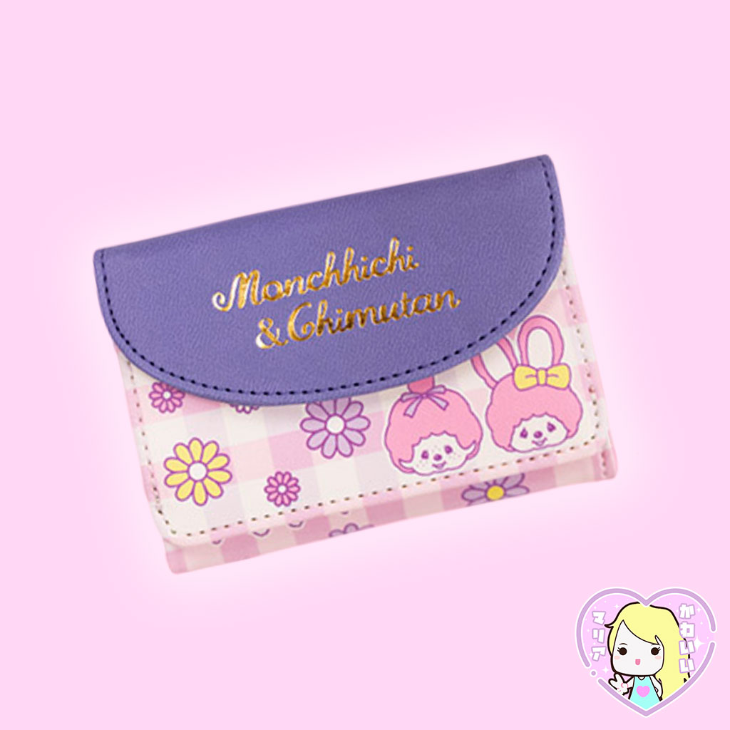 Monchhichi 50 Anniversary Mini Wallet Ver. 2 ~ Purple