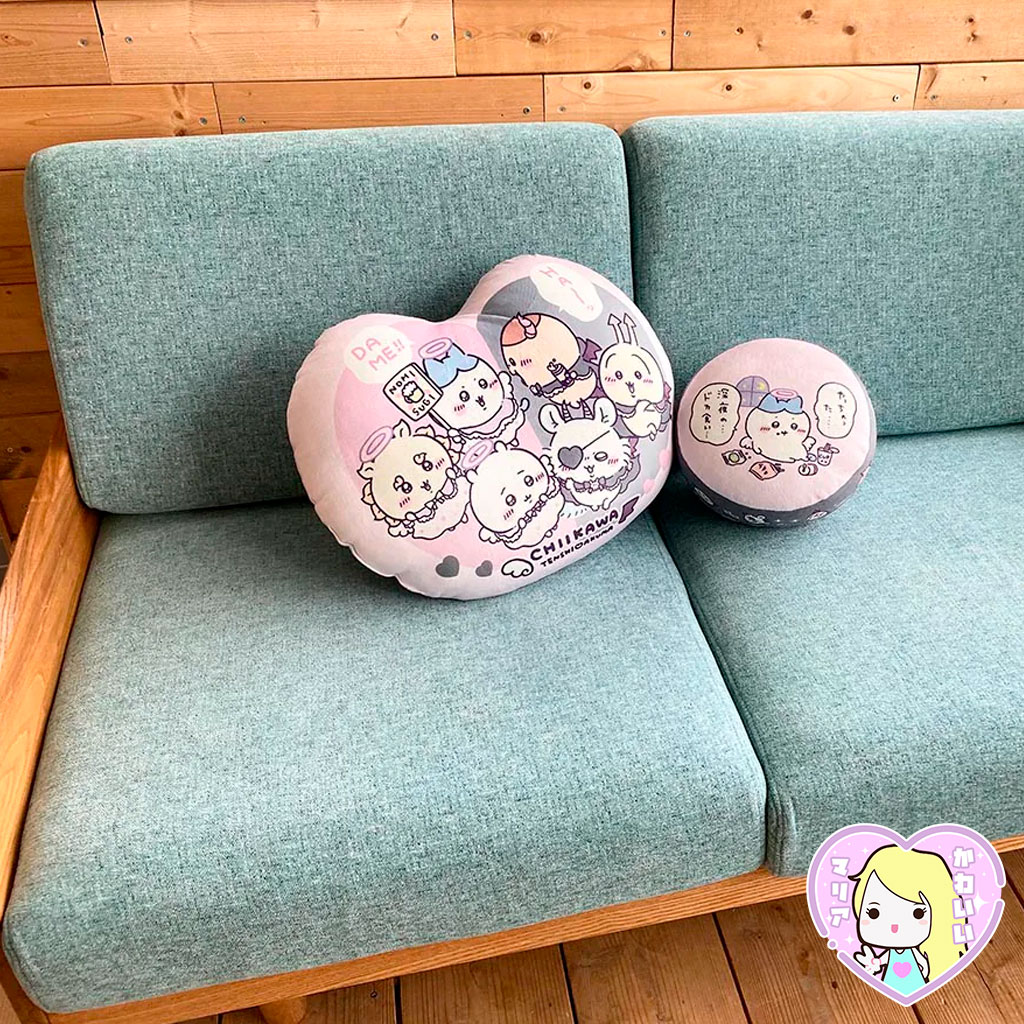 Alternative view of Chiikawa Tenshi ♡ Akuma Heart Cushion
