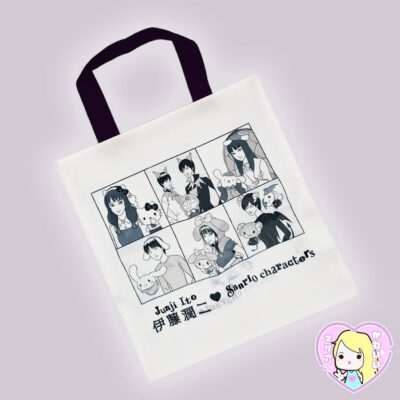 Junji Ito x Sanrio Characters Bag ~ Horror World Black & White