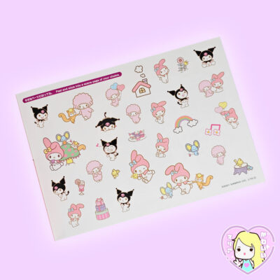 Alternative view of Sanrio Sticker Play Set ~ My Melody Kuromi My Sweet Piano : Fantasy Dream