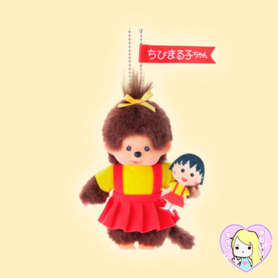 Plush Strap Monchhichi x Maruko-Chan