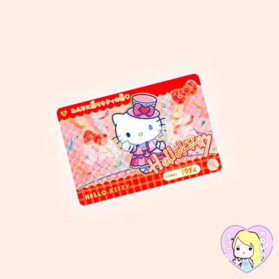 Carddass Gold Prism Bandai Sanrio Characters  ~ Hello Kitty