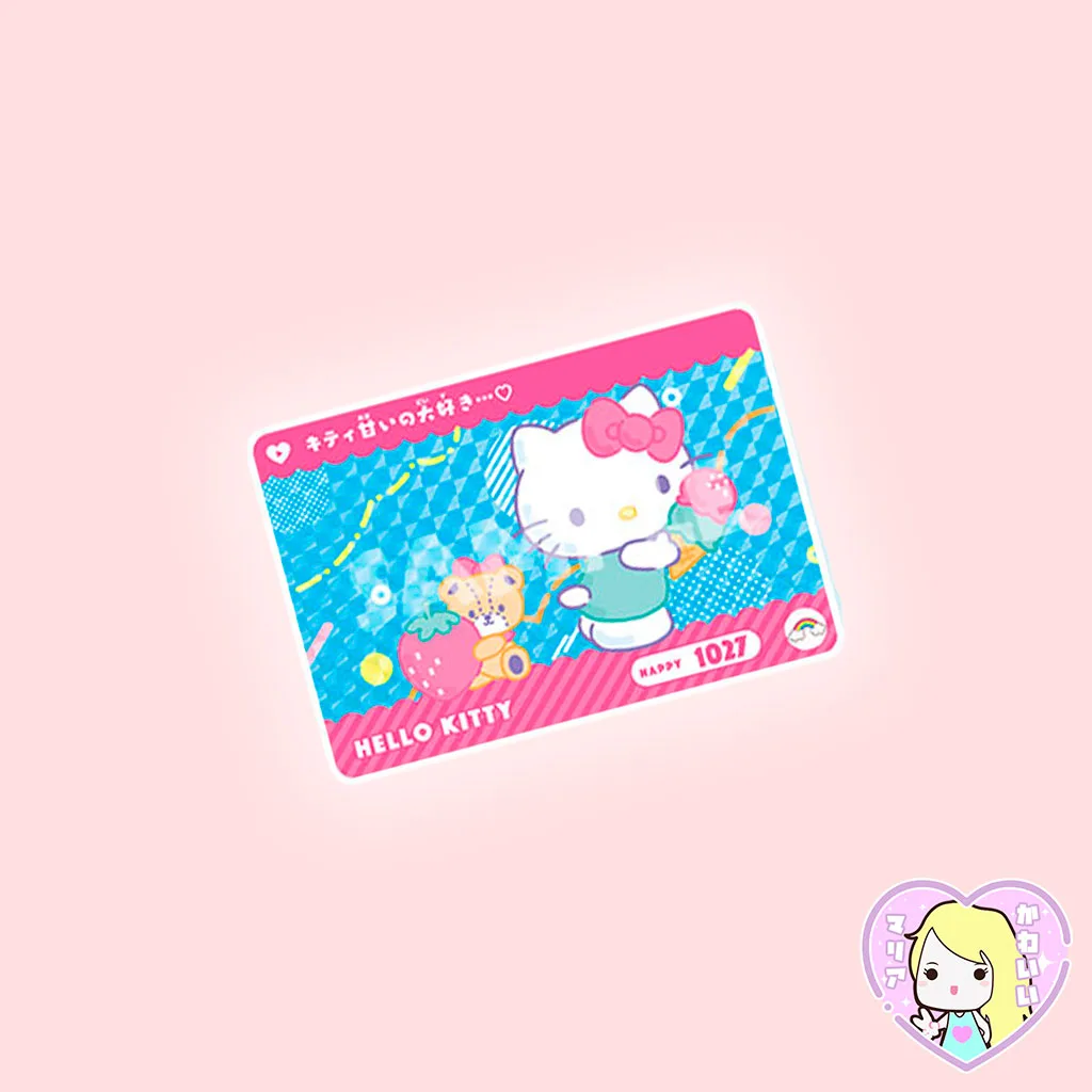 Carddass Prism Bandai Sanrio Characters ~ Hello Kitty