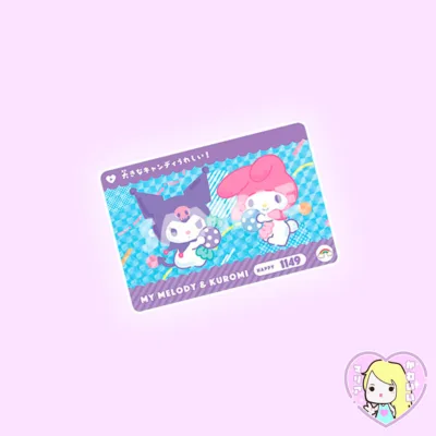 Carddass Prism Bandai Sanrio Characters  ~ My Melody & Kuromi