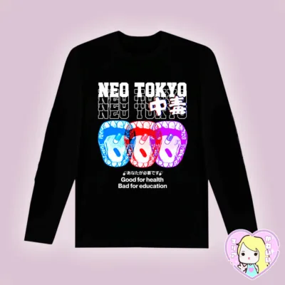 Polera manga larga Neo Tokyo ~ Good for Health Bad for Education
