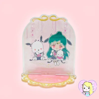 Sailor Moon Cosmos x Sanrio Acrylic Stand ~ Sailor Pluto x Pochacco