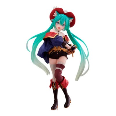 Figura Hatsune Miku Wonderland Gato con Botas