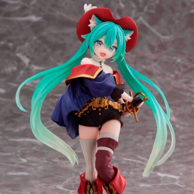 Figura Hatsune Miku Wonderland Gato con Botas - Imagen 3