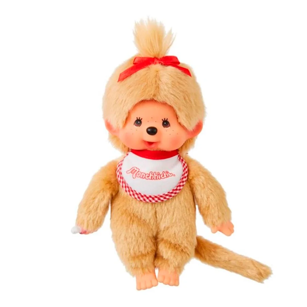 Peluche Monchhichi Girl Light Brown