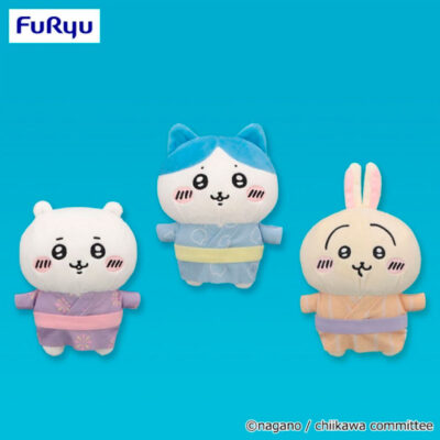 Alternative view of Peluche Chiikawa Yukata ~ Usagi